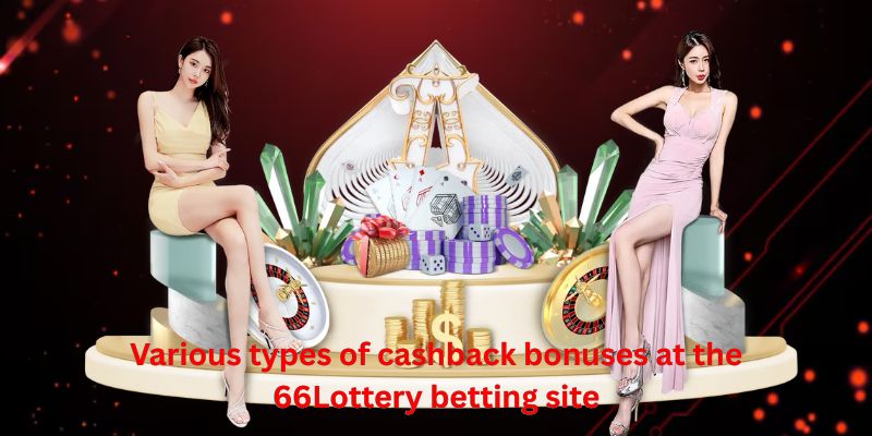 Various types of cashback bonuses at the 66Lottery betting site